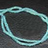 Natural Blue Apatite Faceted Israel Roundel Beads Strand You will get 14 Inches strand and Size 2mm approx.
